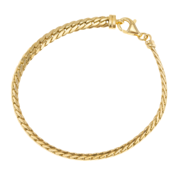 Bracelet en or jaune, maille anglaise 4,6 mm
