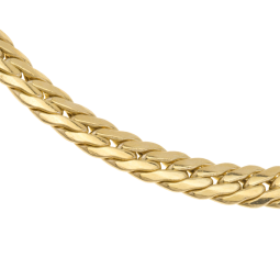 Bracelet en or jaune, maille anglaise 4,6 mm