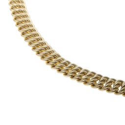 Bracelet en or jaune maille americaine 7.6 mm - 8 mm