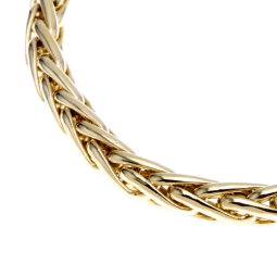 Bracelet en or jaune, maille palmier 5 mm