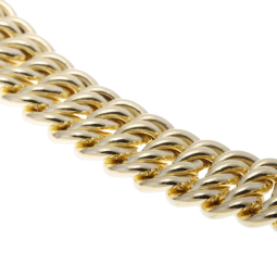 Bracelet en or jaune,  maille americaine 11.2 mm - 11.6 mm