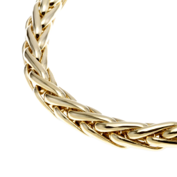 Bracelet en or jaune, maille  palmier 6 mm