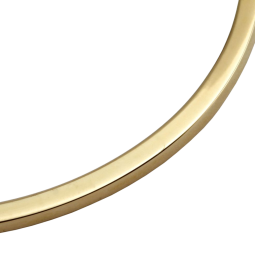 Bracelet jonc ouvrant fil carré en or jaune