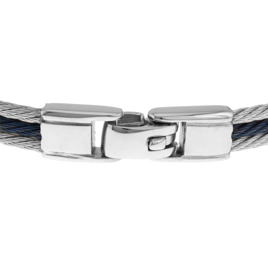 Bracelet en or jaune et acier