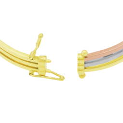 Bracelet jonc en 3 ors