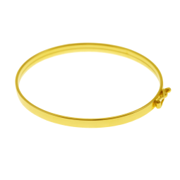 Bracelet en or jaune, demi jonc bébé