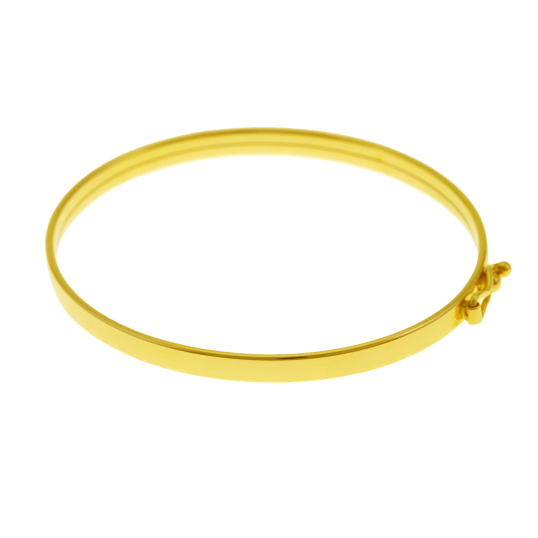Bracelet en or jaune, demi jonc bébé