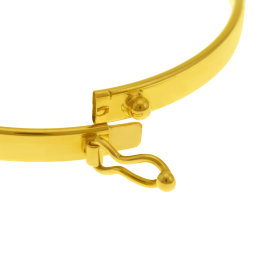 Bracelet en or jaune, demi jonc bébé