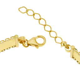 Bracelet jonc en or jaune et rhodié