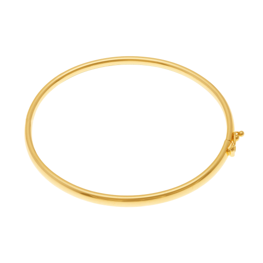 Bracelet jonc en or jaune 4 mm Bracelet jonc en or jaune 4 mm