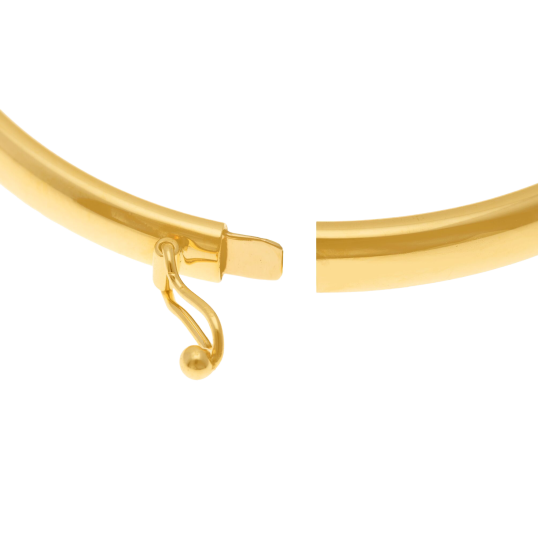 Bracelet jonc en or jaune 4 mm Bracelet jonc en or jaune 4 mm