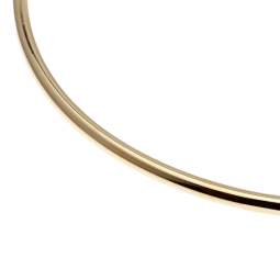Bracelet jonc en or jaune, flexible et ouvrant, fil 2 mm