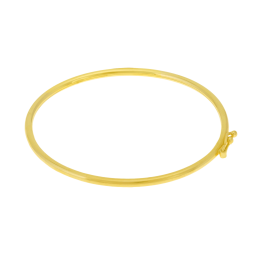Bracelet jonc bebe or jaune flexible 2mm