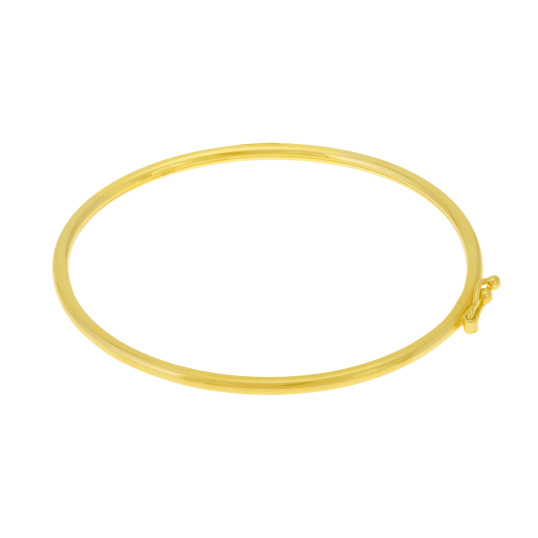 Bracelet jonc bebe or jaune flexible 2mm