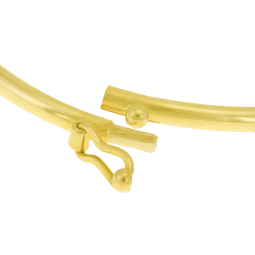 Bracelet jonc bebe or jaune flexible 2mm