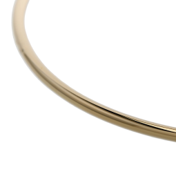 Bracelet jonc en or jaune, fil rond 2 mm