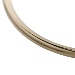 Bracelet jonc en or jaune flexible, fil 3 mm