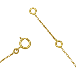 Bracelet identité bébé en or jaune et laque, coeurs