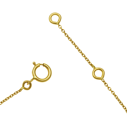 Bracelet identité bébé en or jaune et laque, coeurs