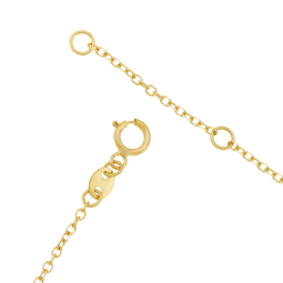 Bracelet identité en or jaune, plaque nuage