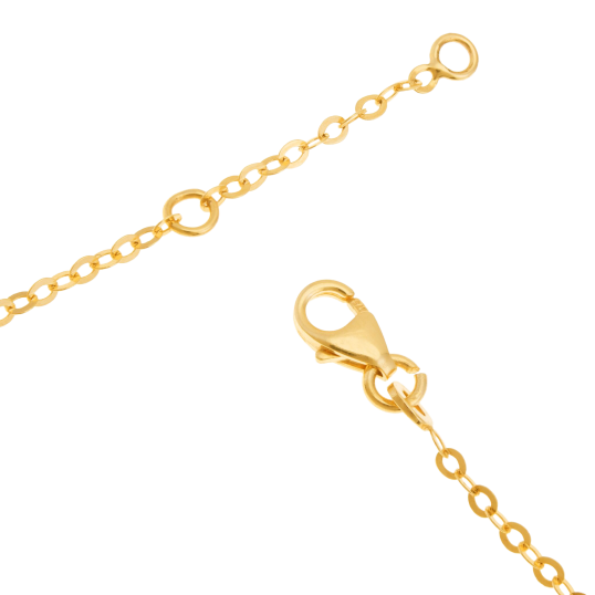 Bracelet identité en or jaune, ange