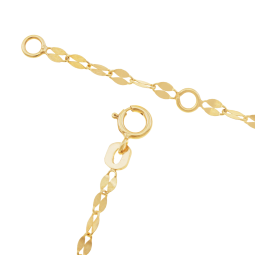 Bracelet identité en or jaune