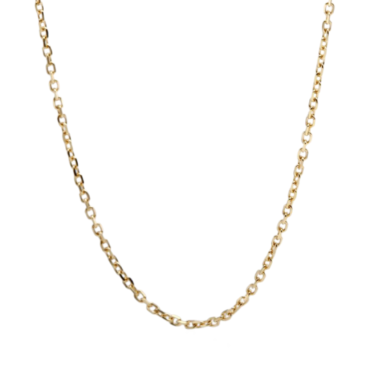 Chaîne en or jaune, maille forçat
