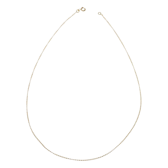 Chaîne en or jaune, maille forçat