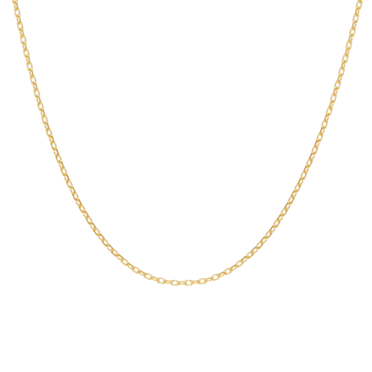 Chaîne en or jaune, maille forçat