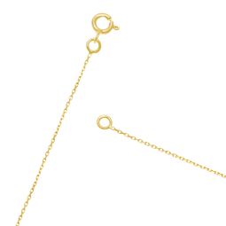 Chaîne en or jaune, maille forçat