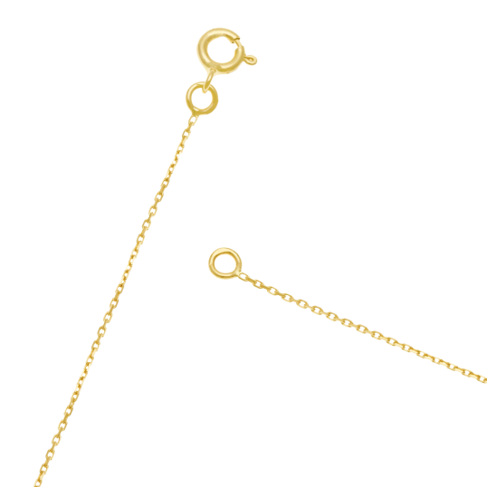 Chaîne en or jaune, maille forçat