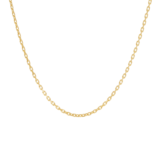 Chaîne en or jaune, maille forçat
