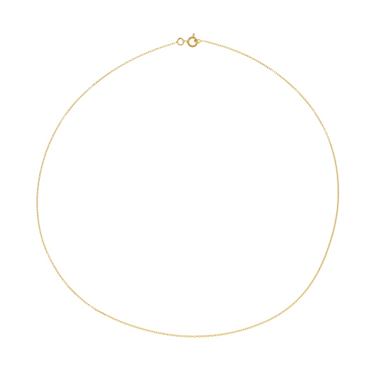 Chaîne en or jaune, maille forçat