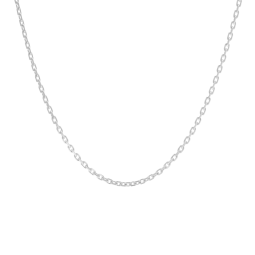 Chaîne en or gris, maille forçat