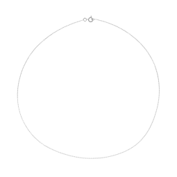 Chaîne en or gris, maille forçat
