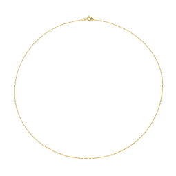 Chaîne en or jaune, maille forçat