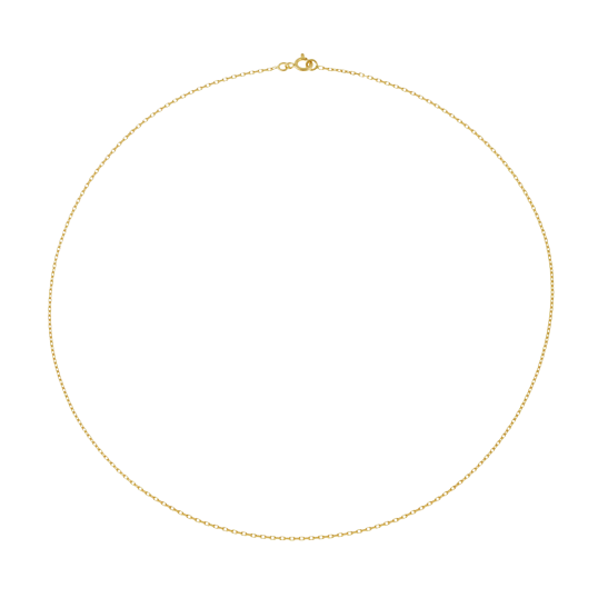 Chaîne en or jaune, maille forçat