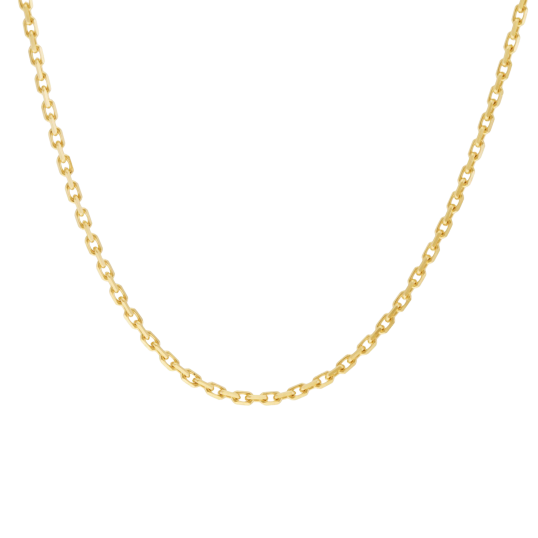 Chaîne en or jaune, maille forçat