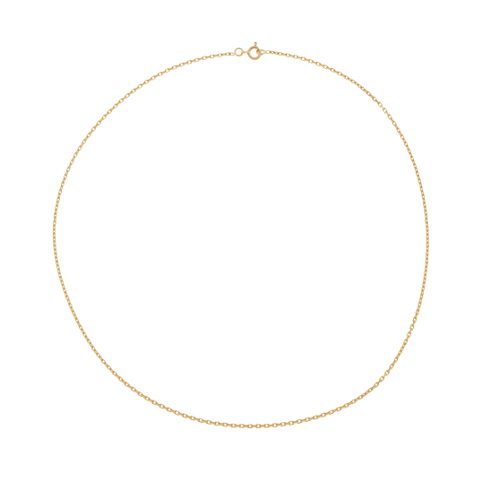 Chaîne en or jaune, maille forçat