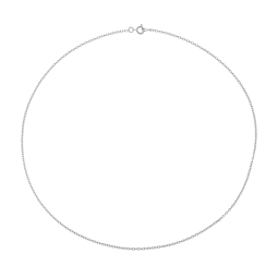 Chaîne en or gris, maille forçat