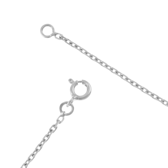 Chaîne en or gris, maille forçat