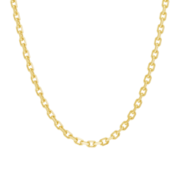 Chaîne en or jaune, maille forçat