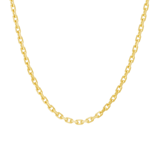 Chaîne en or jaune, maille forçat