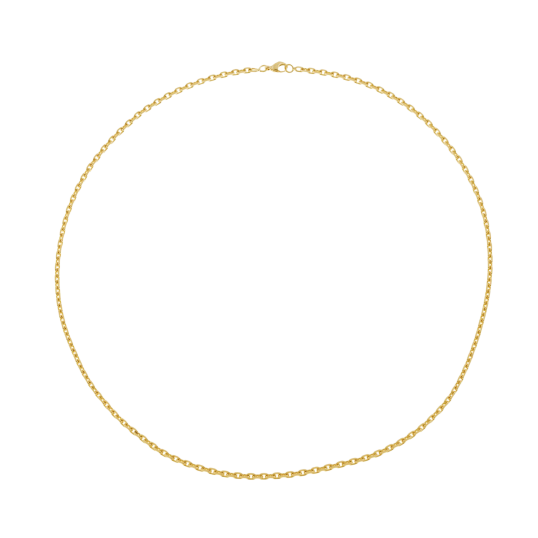 Chaîne en or jaune, maille forçat