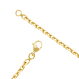 Chaîne en or jaune, maille forçat