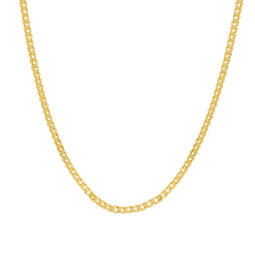 Chaine en or jaune, maille gourmette