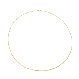 Chaine en or jaune, maille gourmette