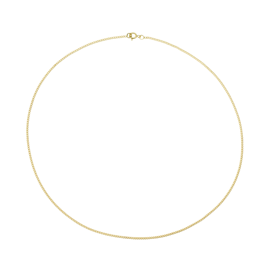 Chaine en or jaune, maille gourmette