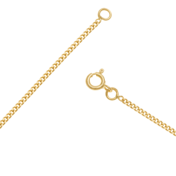 Chaine en or jaune, maille gourmette