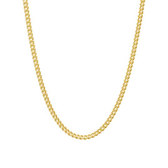 Chaîne en or jaune, maille gourmette Chaîne en or jaune, maille gourmette